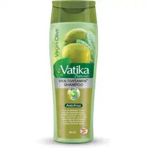Vatika Oliven Haar Shampoo mit Anti-Frizz, 400ml, asiatischer Lebensmittelladen.