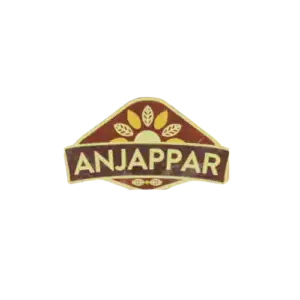 Asiatischer Lebensmittel Online-Shop mit Anjappar Logo.