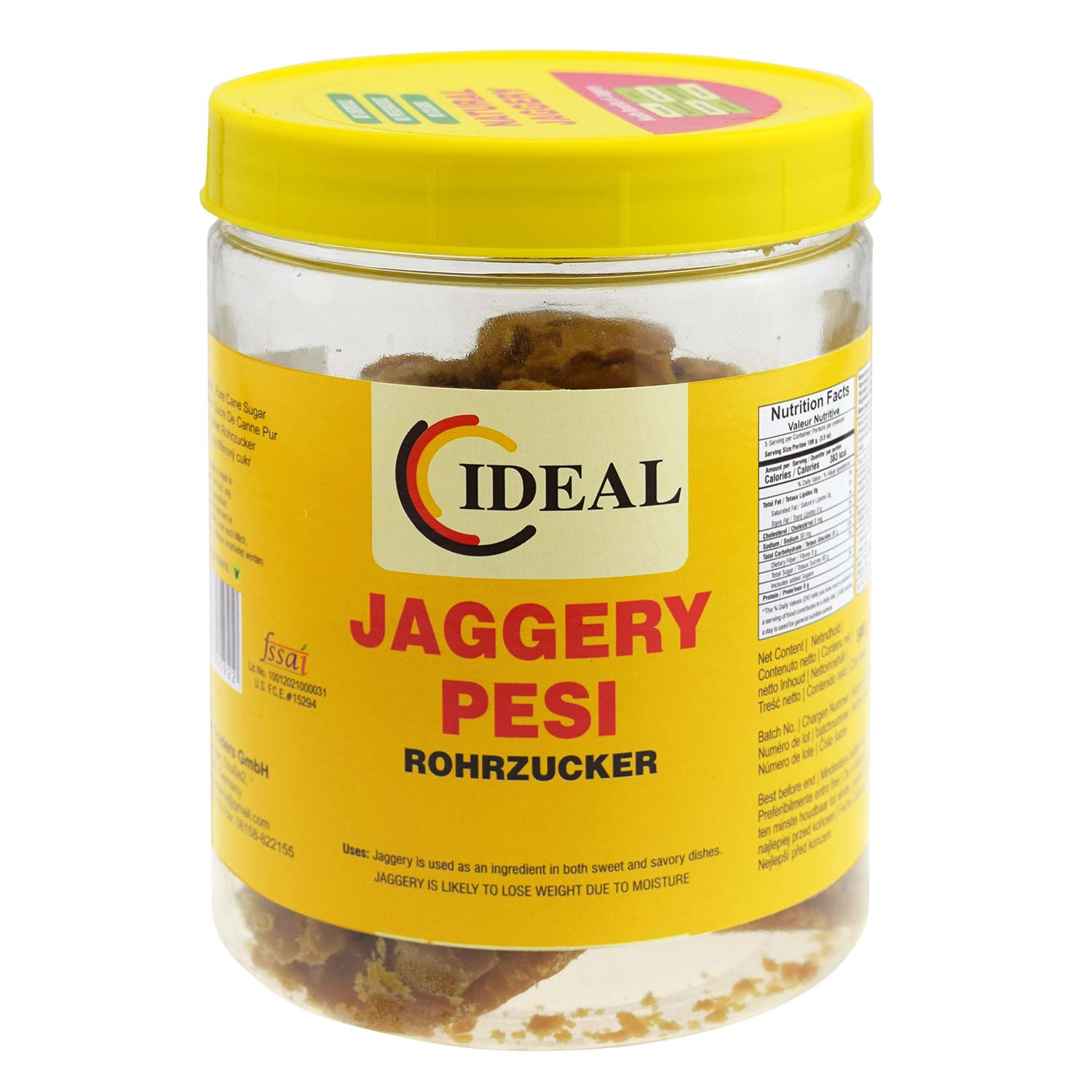 Asiatischer Pesi Jaggery 500g im asiatischen Lebensmittel Online-Shop.