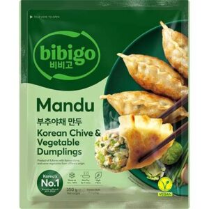 Asiatischer Lebensmittel Online-Shop, BIBIGO Mandu Korean Chive & Vegetable 350g.