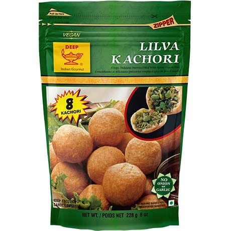 Asiatische Lebensmittel Online-Shop, Lilva Kachori, vegetarisch, indisch, Snack, 8 Stück.