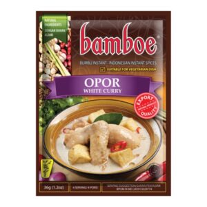 BAMBOE Opor White Curry Paste, asiatische Gewürzpaste für Currys, 36g.
