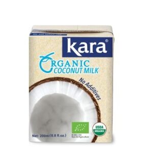 Bio Kokosmilch von KARA, 200ml, ohne Zusätze, für asiatische Gerichte.