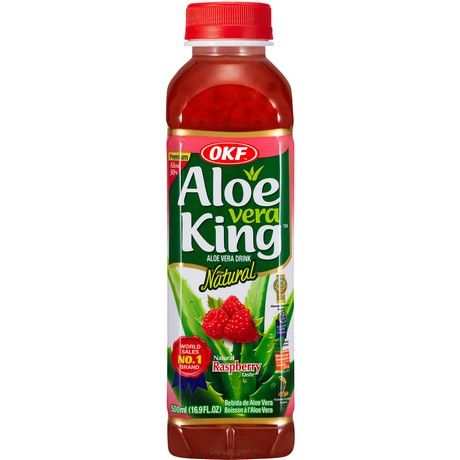 Asiatischer Aloe Vera Drink mit Himbeere, 500 ml, im Online-Shop.