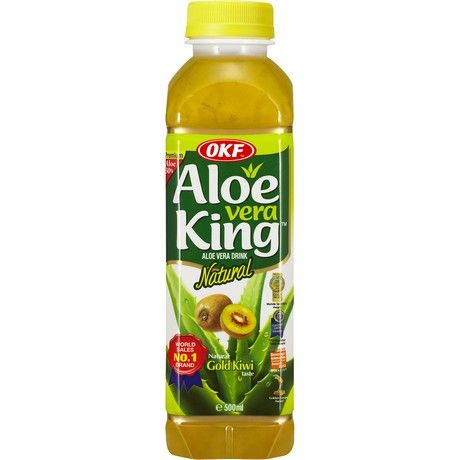 Asiatischer Aloe Vera Drink mit Kiwi, 500ml, natürlicher Geschmack.