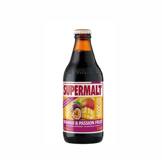 SUPERMALT Mango & Passion Fruit 330ml.