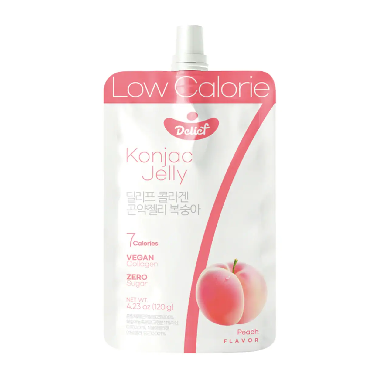 Veganer Konjac Jelly Pfirsich im asiatischen Lebensmittel Online-Shop.