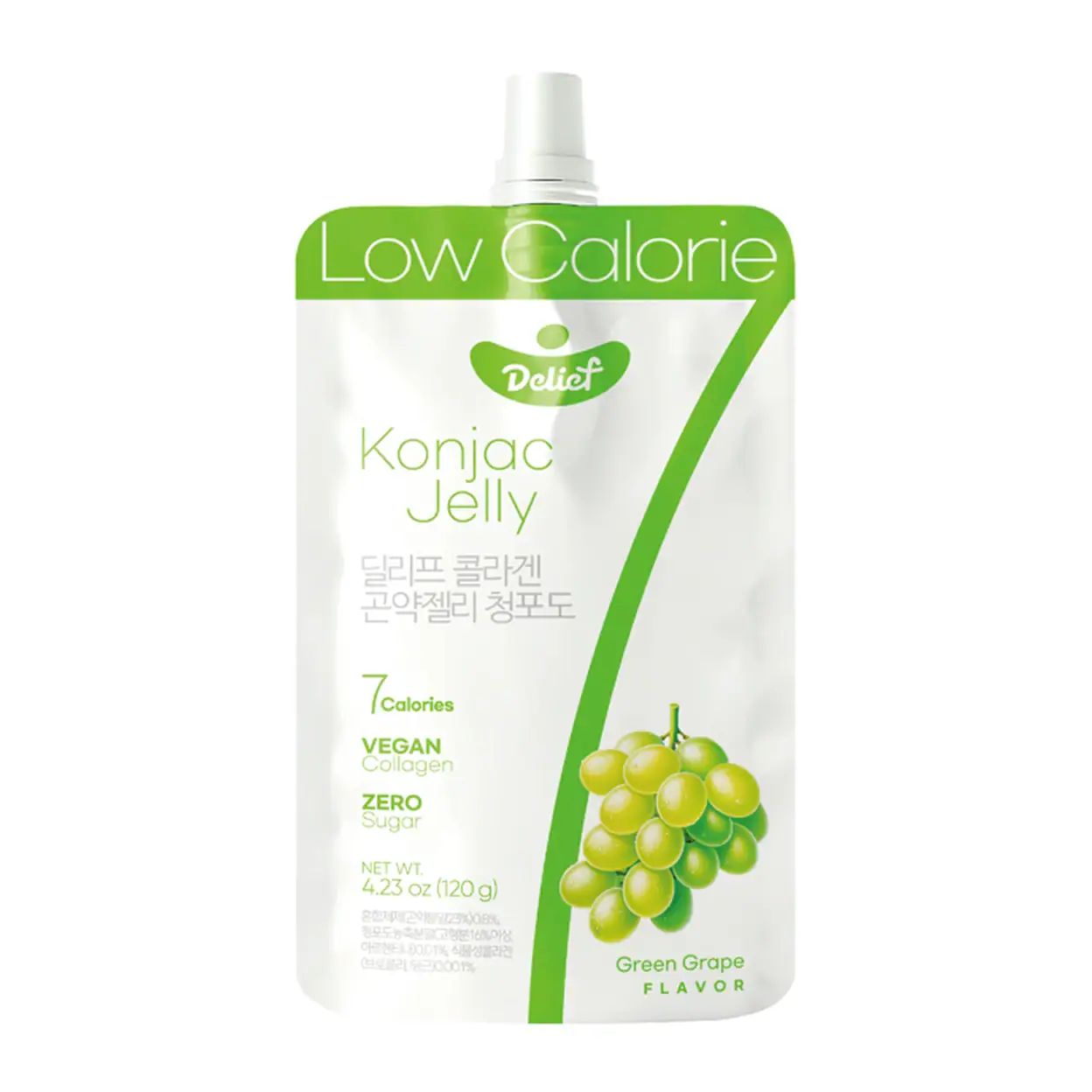 Asiatische Lebensmittel Online-Shop, vegane Konjac Jelly mit Traubengeschmack.