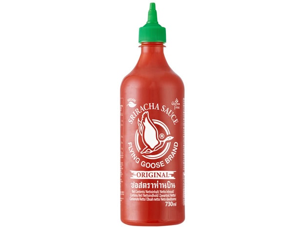 Sriracha Sauce Flasche von Flying Goose, asiatische Lebensmittel Online-Shop.
