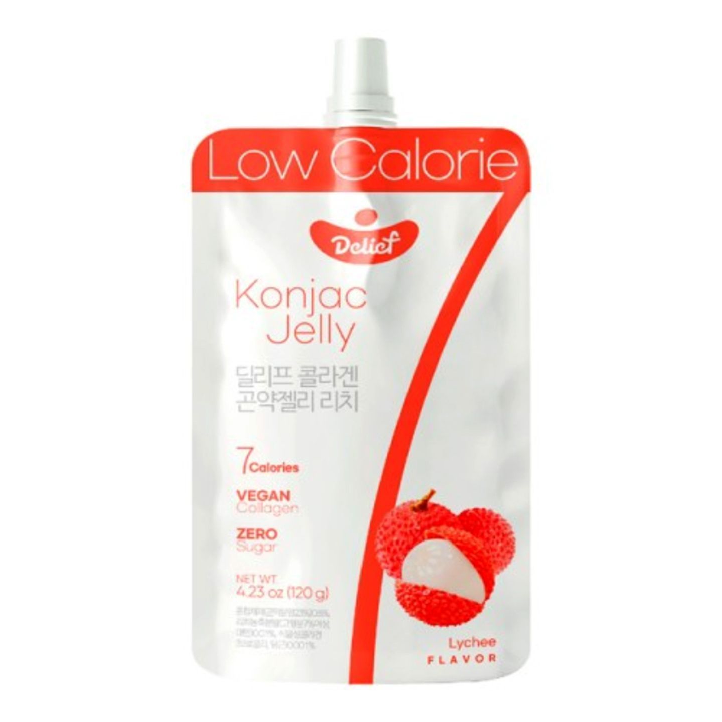 Asiatische Lebensmittel Online-Shop, vegane Konjac Jelly Lychee 120g.