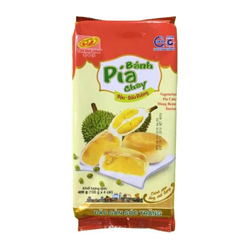 Asiatischer Banh Pia Mung Beans & Durian Kuchen, 400g, asiatischer Lebensmittel Online-Shop.