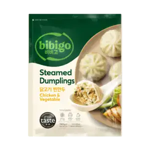 Asiatische Lebensmittel Online-Shop - BIBIGO gedämpfte Dumplings mit Hühnchen & Gemüse.