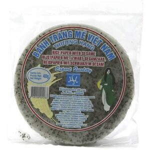 Reispapier mit schwarzem Sesam, asiatischer Lebensmittel Online-Shop.