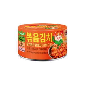 Asiatischer Kimchi im Dosenbehälter, asiatische Lebensmittel Online-Shop.
