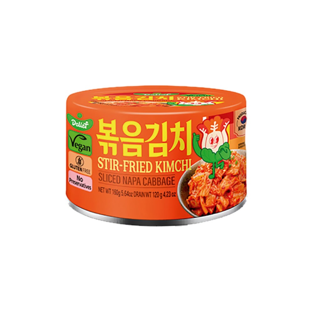 Asiatischer Kimchi im Dosenbehälter, asiatische Lebensmittel Online-Shop.