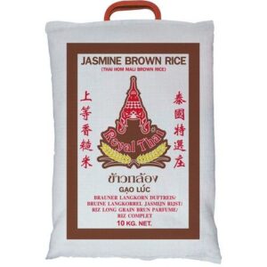 Reis im asiatischen Lebensmittel Online-Shop, 10kg Packung.