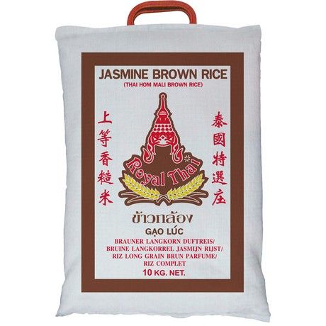 Reis im asiatischen Lebensmittel Online-Shop, 10kg Packung.