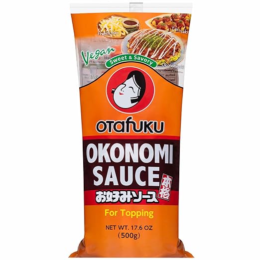 OTAFUKU Okonomi Sauce 500g für asiatische Gerichte, vegan, süß & herzhaft, Topping.