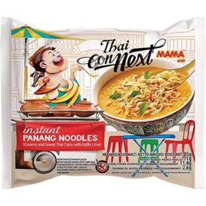 Asiatische Instant-Nudeln mit Curry und Limette, 85g, für leckere Thai-Gerichte.