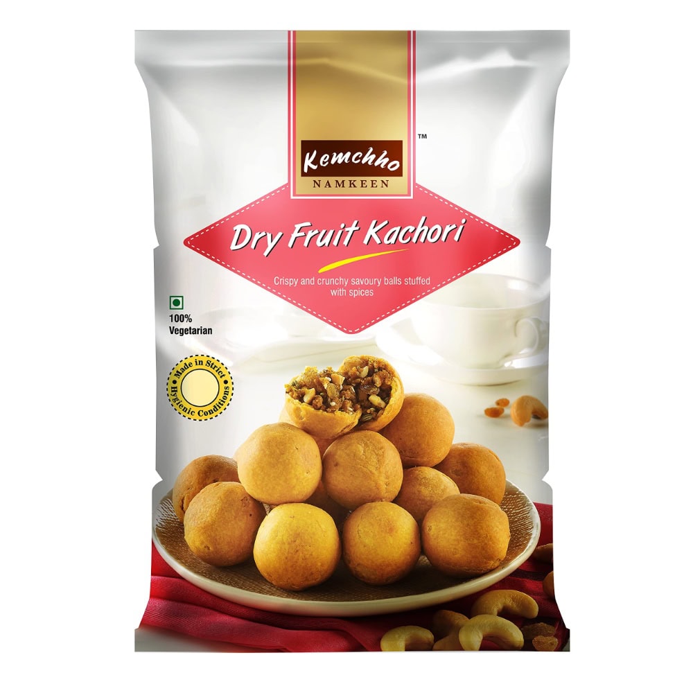 Asiatischer Lebensmittelladen - Kachori, knusprige Fruchtbällchen mit Gewürzen.