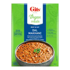 Veganer Dal Makhani in nachhaltiger Verpackung, asiatische Lebensmittel Online-Shop.