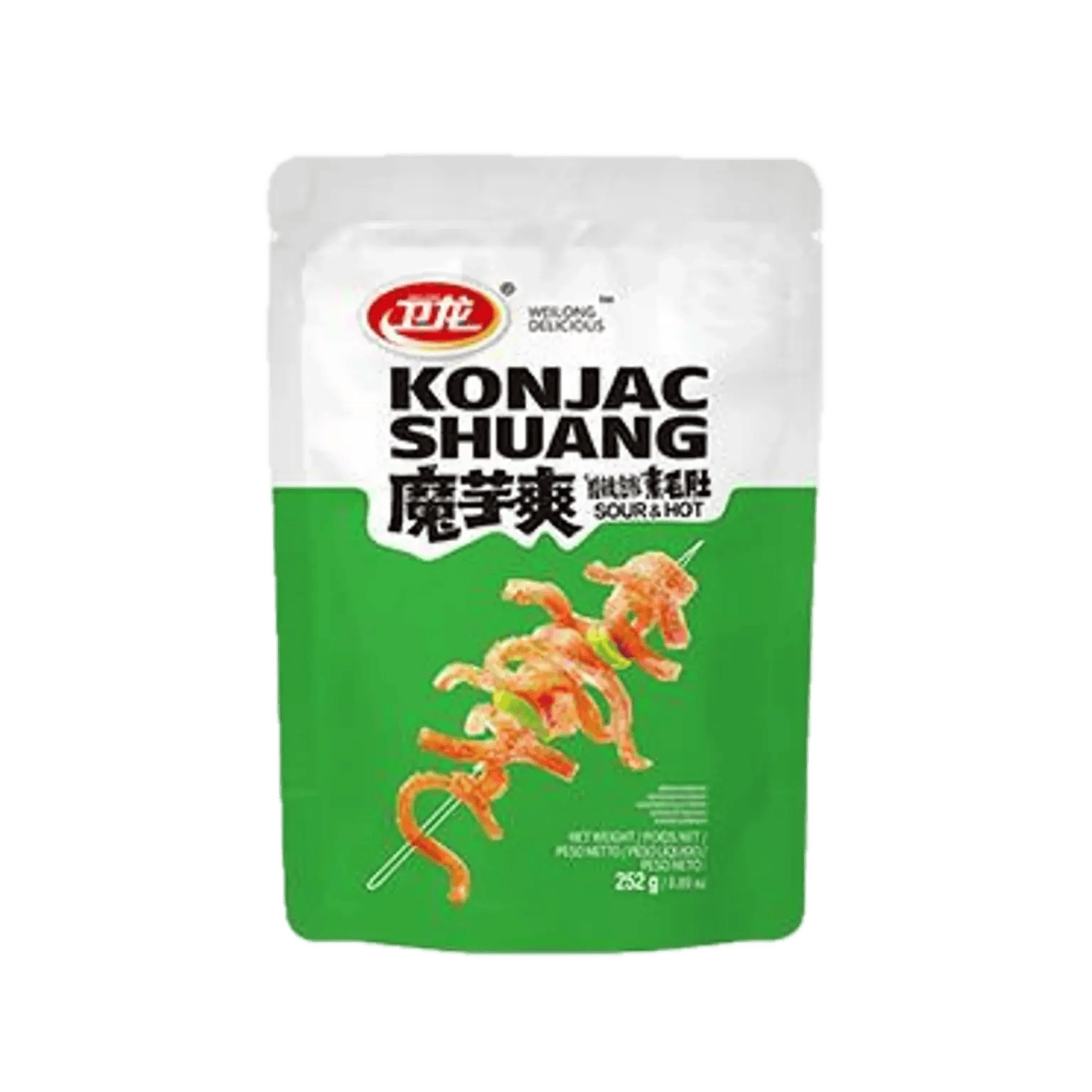 Asiatischer Konjac Shuang, scharf & sauer, 252g, asiatische Lebensmittel Online-Shop.