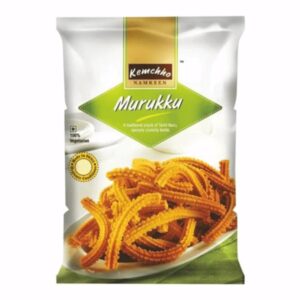 Asiatischer Murukku Snack im Online-Shop, knusprig und goldbraun, asiatische Lebensmittel.