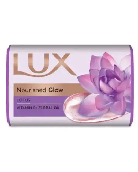 LUX Nourished Glow Seife mit Lotus und Pflaumenblüte, asiatischer Lebensmittelladen.