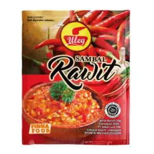 Sambal Rawit in roter Verpackung, asiatischer Lebensmittel Online-Shop.