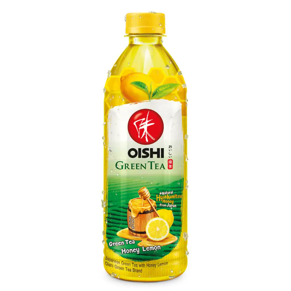 Asiatische Lebensmittel Online-Shop, OISHI Grüner Tee mit Honig Zitrone 500ml.