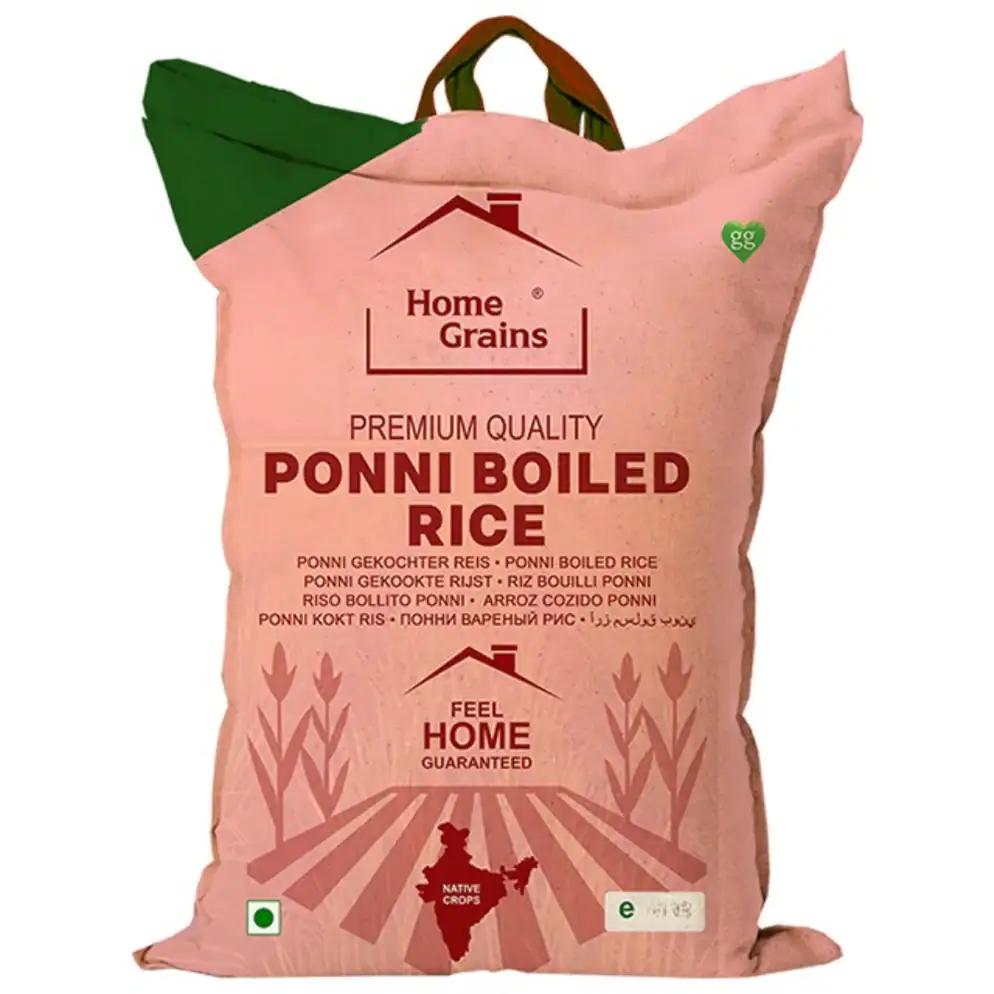 Asiatischer Lebensmittelladen - Ponni gekochter Reis 5kg, hochwertige Qualität, asiatische Spezialit.