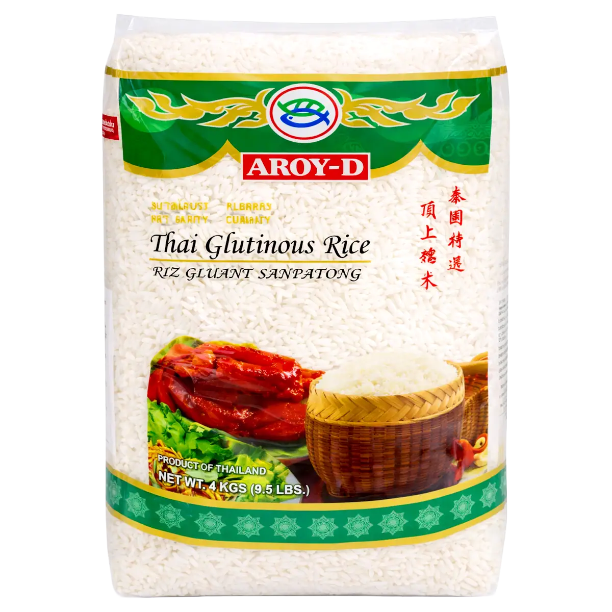 Asiatischer Klebreis für asiatische Gerichte, 4,5kg, im Online-Shop.