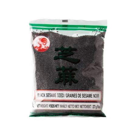 Asiatische Lebensmittel Online-Shop, schwarzer Sesam in Beutel.