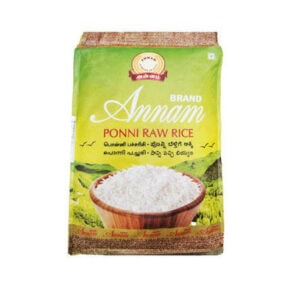 Reisverpackung für Annan Ponni Raw Rice im asiatischen Lebensmittel Online-Shop.