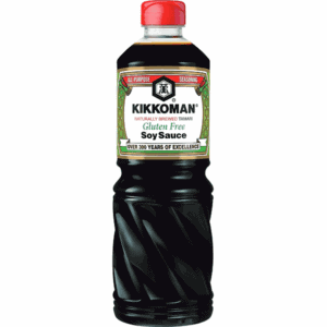 Asiatische Lebensmittel Online-Shop, glutenfreie Sojasauce von Kikkoman, 1 Liter Flasche.