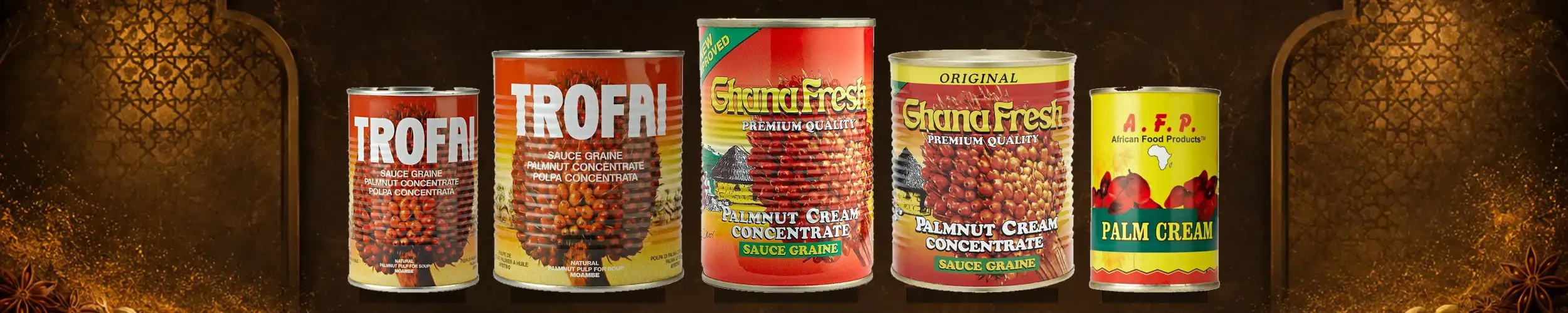 Asiatische Lebensmittel Online-Shop, verschiedene Konserven und Snacks.