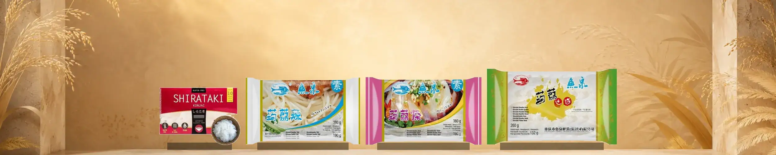 Asiatische Lebensmittel Online-Shop. Verschiedene asiatische Snacks und Produkte.