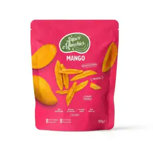 Asiatischer Mango Snack im Beutel, vegan, glutenfrei, 50g.