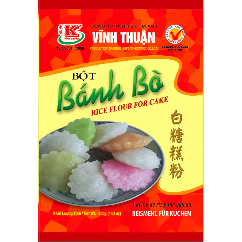 Asiatischer Reismehl für Kuchen 400g, ideal für asiatische Backrezepte.