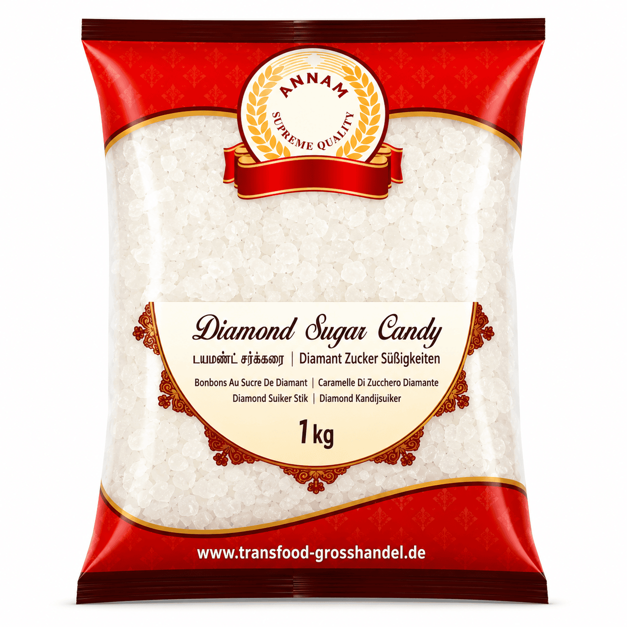 Asiatischer Lebensmittel Online-Shop, Diamantsüßigkeiten in 1kg Packung.