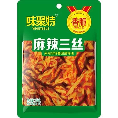 Asiatische Lebensmittel Online-Shop, veganes Gemüse, scharf gewürzt.