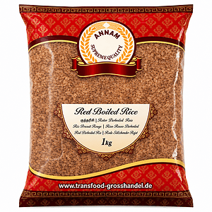 Asiatischer Lebensmittel Online-Shop, roter Parboiled-Reis, 1kg.