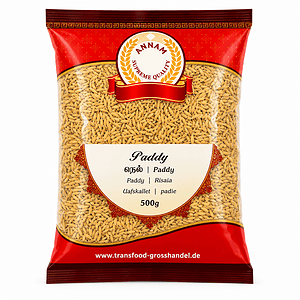 Asiatischer Paddy-Reis in 500g Packung, asiatische Lebensmittel Online-Shop.
