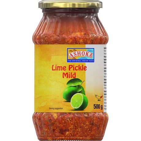 Asiatischer Lebensmittel Online-Shop. Lime Pickle Mild in Glas.