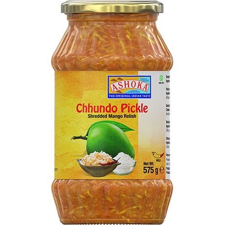 Asiatische Lebensmittel Online-Shop, Chhundo Pickle mit Mango, 575g.