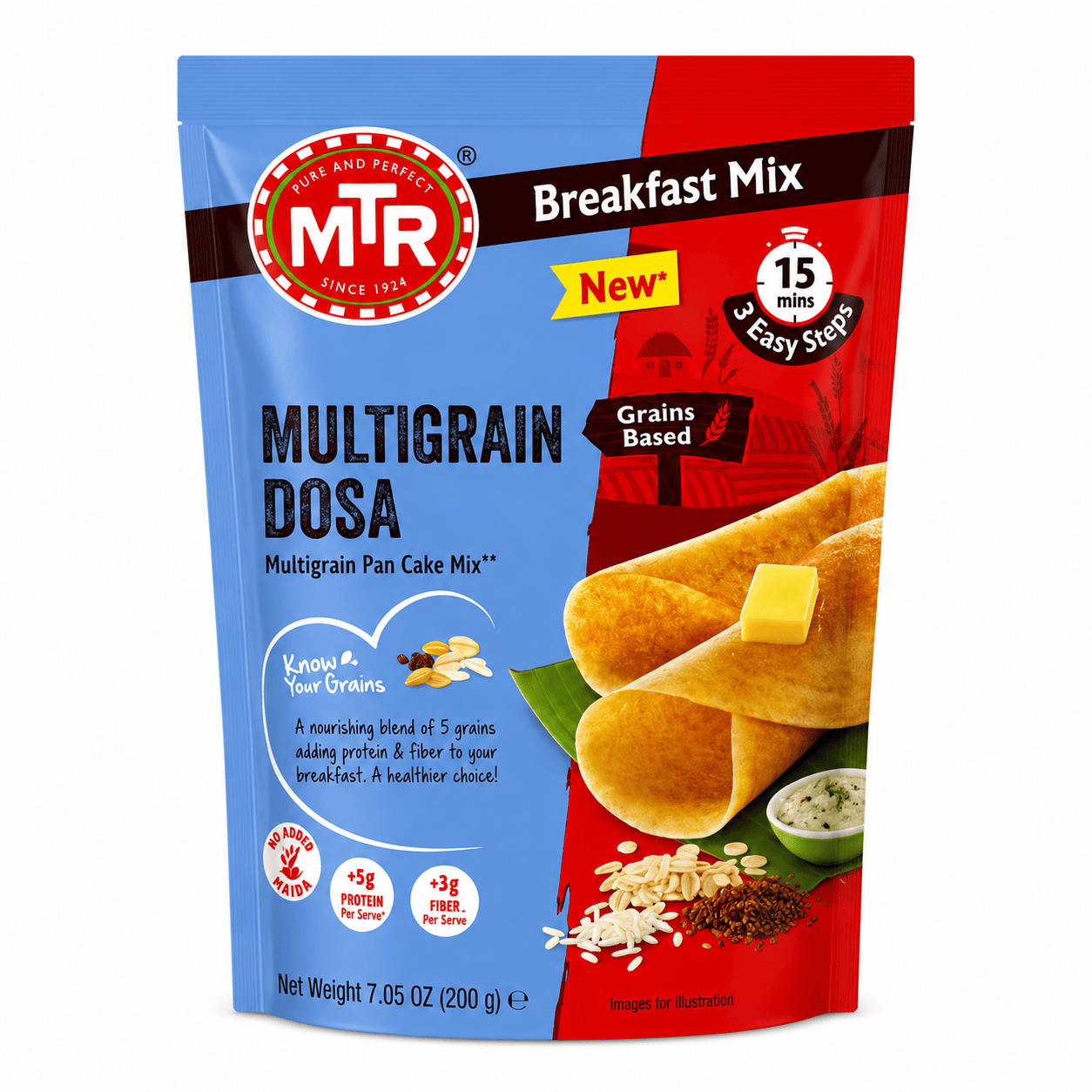Asiatischer Lebensmittel Online-Shop mit Multigrain Dosa Packung.