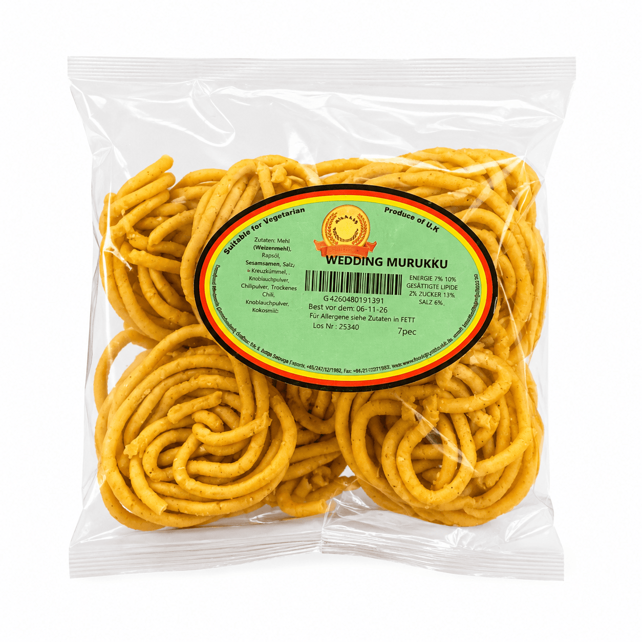 Asiatischer Snack in Verpackung, vegetarisch, traditionell, asiatisch.