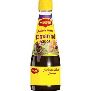 Asiatische Tamarindensauce im Flaschenformat für authentische Gerichte.