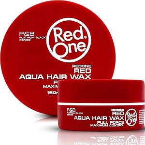 Asiatische Haarwachs im roten Behälter, ideal für asiatische Haarpflegeprodukte.