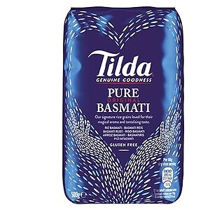 Asiatischer Reis Tilda Basmatireis, glutenfrei, 500g, für asiatische Gerichte.